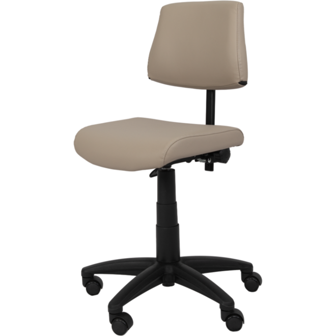 Stoel zithoogte 43-57 cm, luxe kunstleder Donkergrijs/10