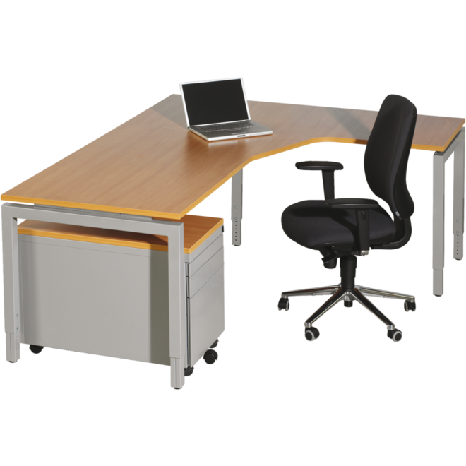 Werkplek Arca 200x160 NG-Compact groot instelb. 62-82 cm