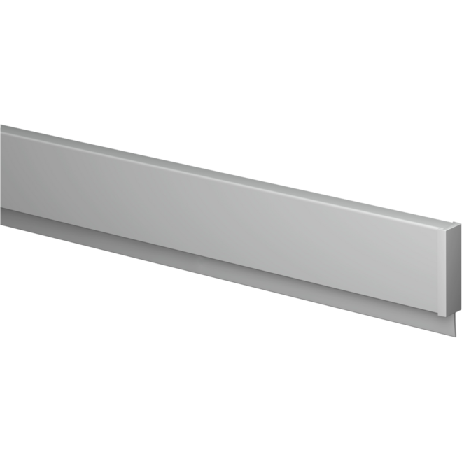 Info Rail alu 25 cm (inclusief bevestigingsmateriaal en eindkappen)