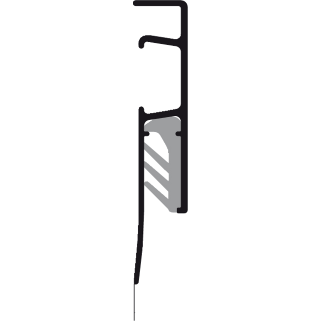 Info Rail wit 200 cm (inclusief bevestigingsmateriaal en eindkappen)