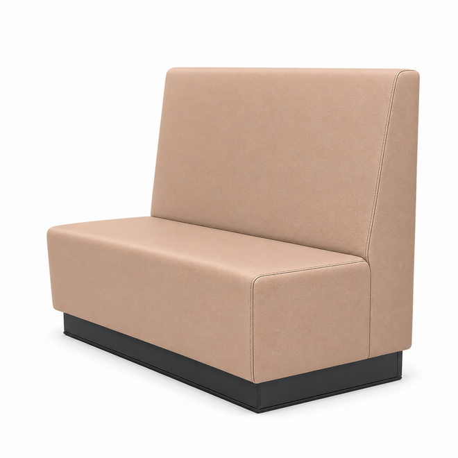 Bank Loco 120cm, met plint, stof 7x 32M1630 Beige