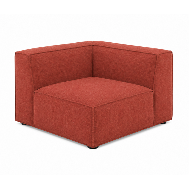 Zitelement Harley | Corner, Stofgroep Harlow Reishi, zwarte doppootjes