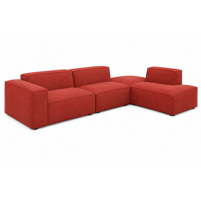 Zitelement Harley | Arm, Stofgroep Harlow Reishi, zwarte doppootjes