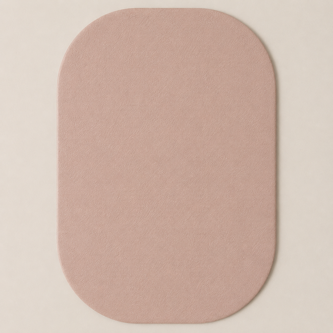 Grondboxmat 190x160x2 cm, 4 rondingen, Stof 8X32M4645 classic bruin