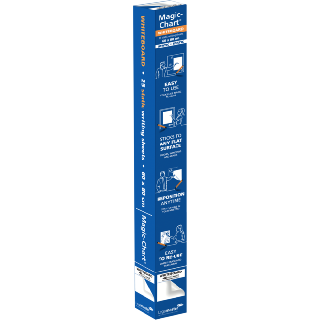 Schrijfvellen Magic-Charts whiteboard blanco 60 x 80 cm, 25 vel
