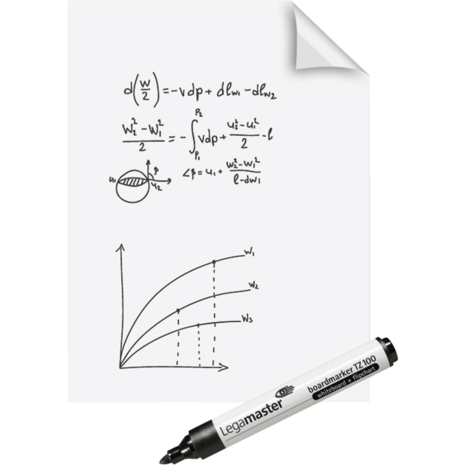Schrijfvellen Magic-Charts whiteboard blanco 60 x 80 cm, 25 vel