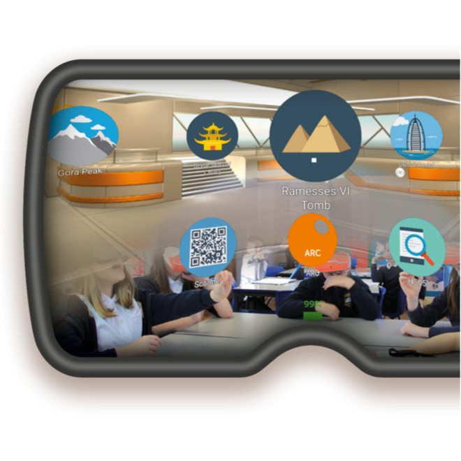 ClassVR Classroom set: 8 VR brillen, 8 controllers & laadkoffer CVR-264