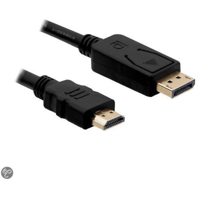 DisplayPort 1.2 - HDMI kabel 5 meter