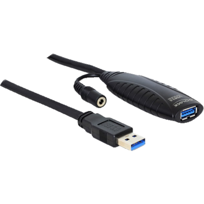 DeLock USB 3.0 Actieve verlengkabel 10 meter M-F.