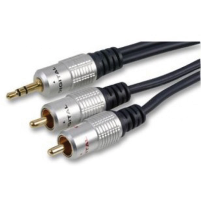 Audio kabel High Quality kabel 3.5mm - 2 RCA kabel 5.0 meter