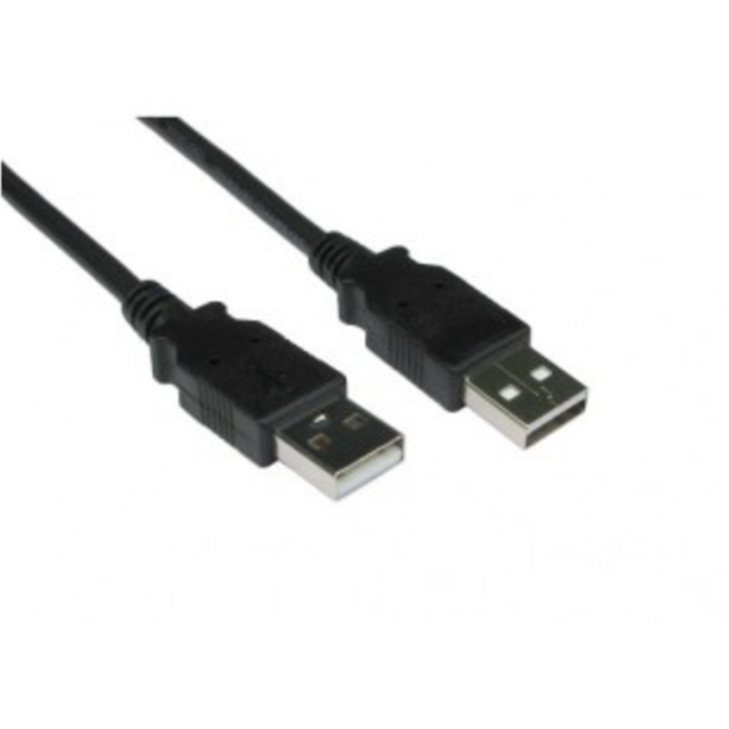USB kabel 2.0 - A male - USB A male zwart 3.0 meter