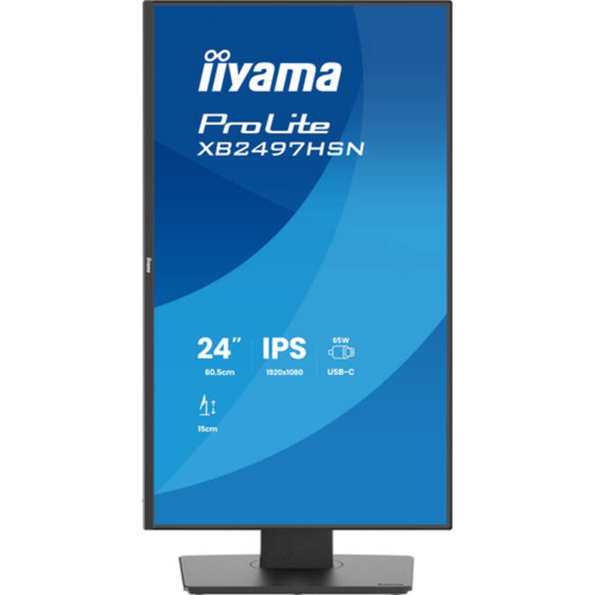 iiyama Monitor 24" FHD/USB-C/HDMI/DP/IHV