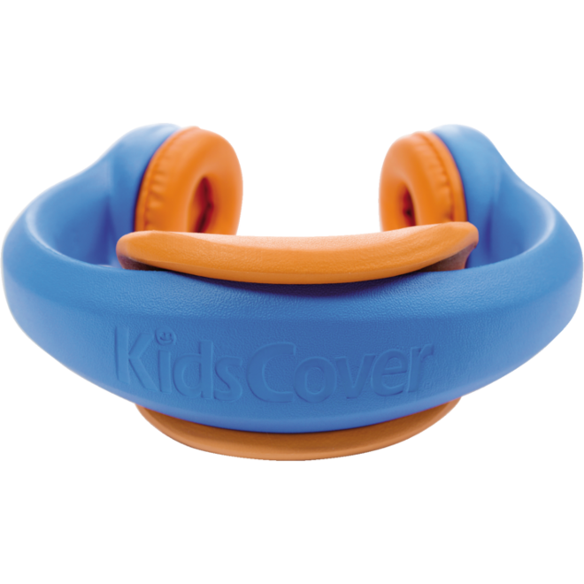 Safe 'n Sound hoofdtelefoon blauw, met afneembare textiel kabel