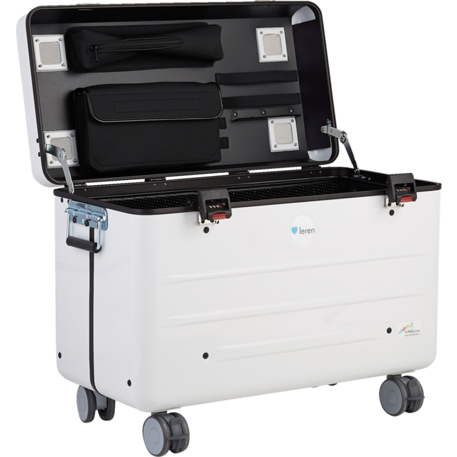 Hart voor Leren iPad trolley / USB-C / cap. 20 stuks / Wit