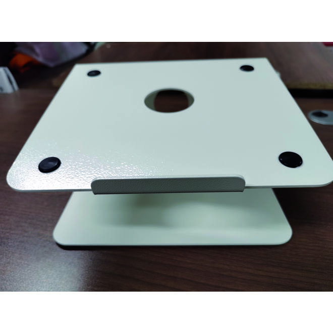 Lumaz Laptopstand/Wit/Rubberen voetjes/Hoogte 13,5 cm