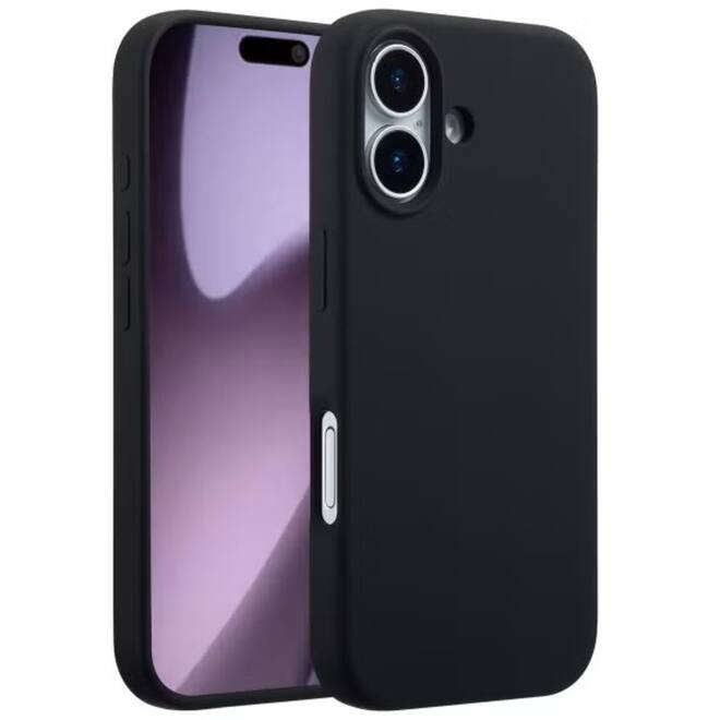 Accezz Liquid Silicone Backcover met MagSafe iPhone 17 - Zwart