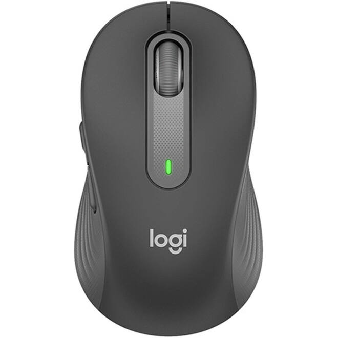 Logitech Signature M650 Mouse wireless Bluetooth 2.4 GHz Bolt USB receiver graphite