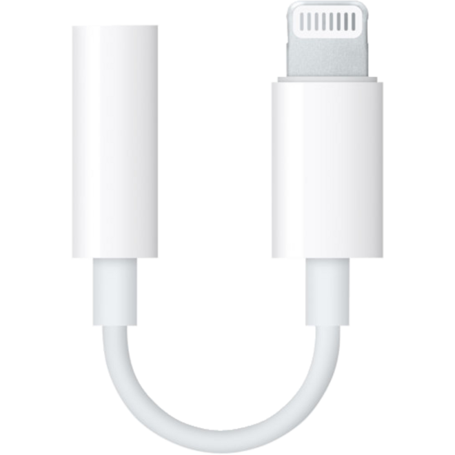 Apple Lightning to 3.5 mm Headphone Jack Adapter / wit