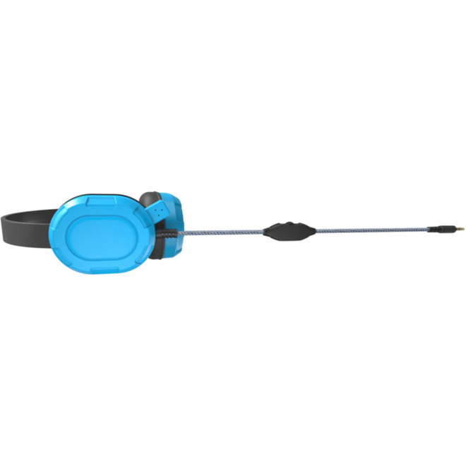 Educatie hoofdtelefoon incl. microfoon / doos met 6 stuks / Kleur: Zwart/Blauw