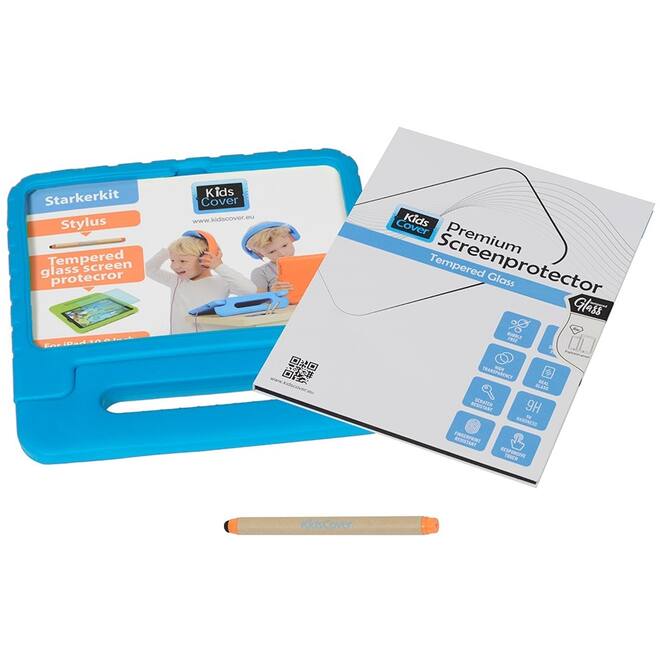 KidsCover iPad 10,9" Blauw Starterkit Incl. Stylus en Screencover