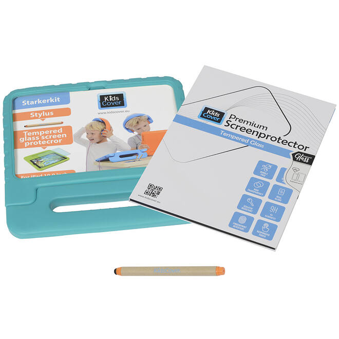 KidsCover iPad 10,9" Turqoise Starterkit Incl. Stylus en Screencover
