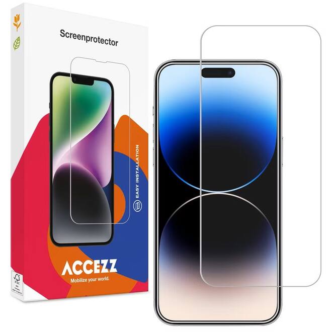 Accezz Gehard Glas Screenprotector voor de iPhone 15 / 15 Pro / 16