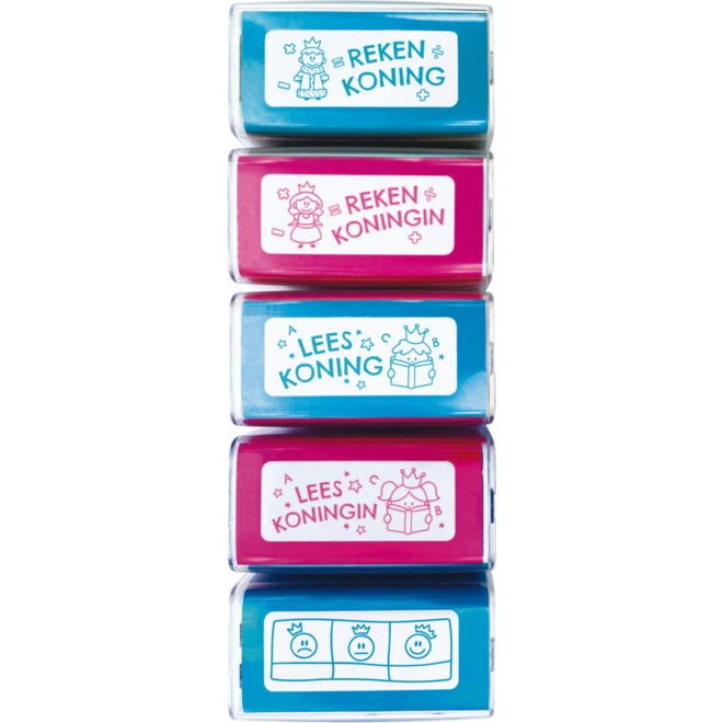 Stempelset zelfinktend motivatie set 5, 5-delig