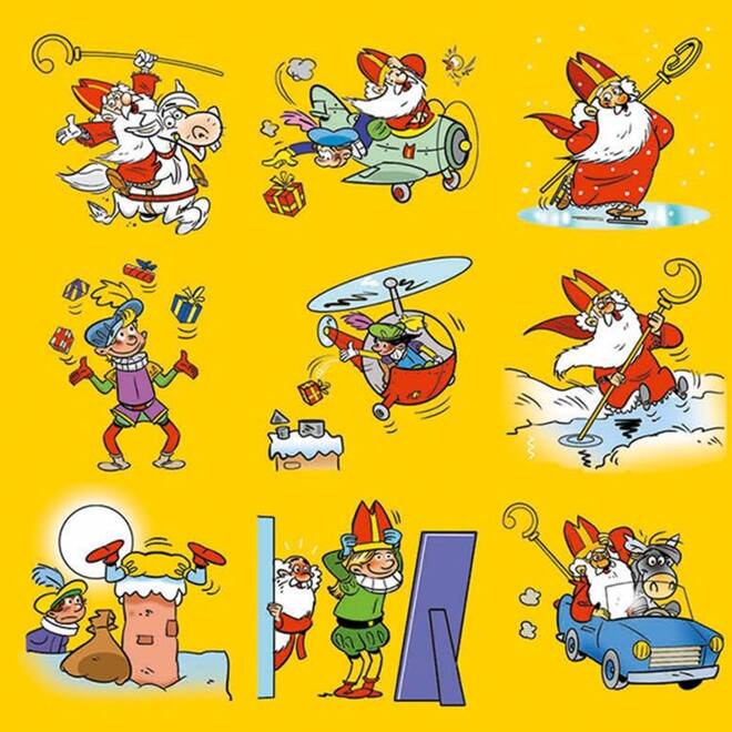 Beloningsstickers 130 Sinterklaas on tour, 35 motieven, 700 stuks