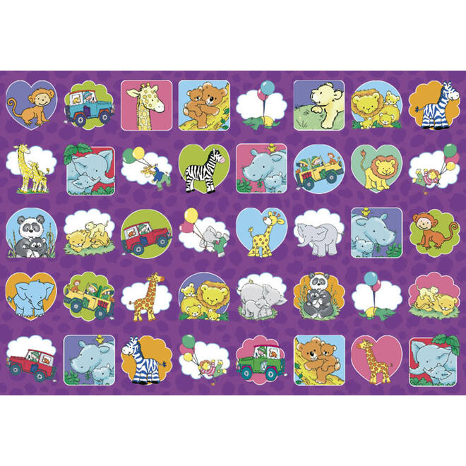 Beloningsstickers 117 Safari 35 motieven, 700 stickers