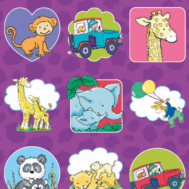 Beloningsstickers 117 Safari 35 motieven, 700 stickers
