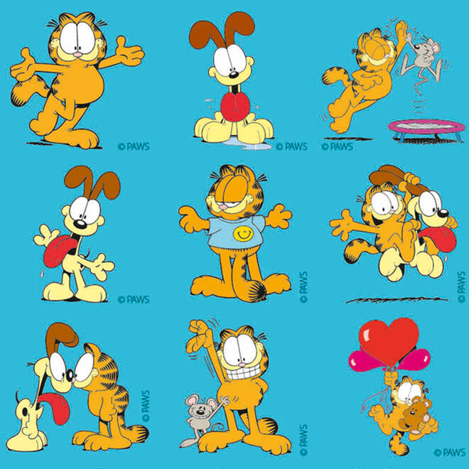 Beloningsstickers Garfield 137 35 motieven, 700 stickers