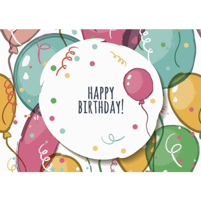 Ansichtkaarten Happy Birthday 5771 4 motieven, 48 kaarten