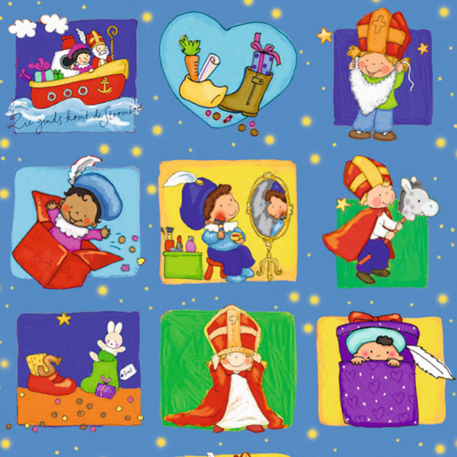 Beloningsstickers 457 Sint en Piet verkleedfeest, 35 motieven, 700 stuks