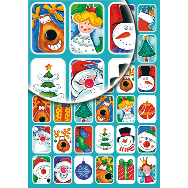 Beloningsstickers Kerst 55 36 motieven, 720 stickers