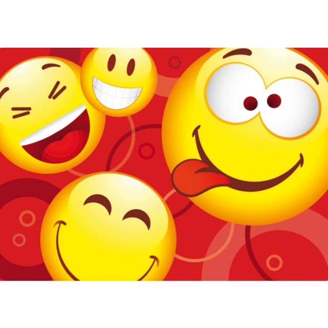 Ansichtkaarten Smileys 5509 4 motieven, 48 stuks