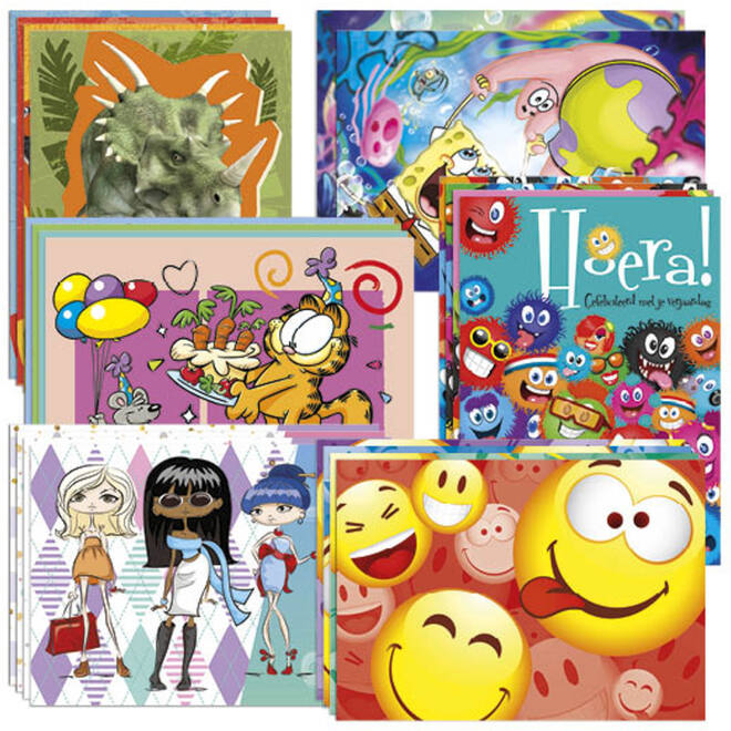 Miniposters snelbestelpakket  Fantasie, 8103, 12 mot. 120 st.
