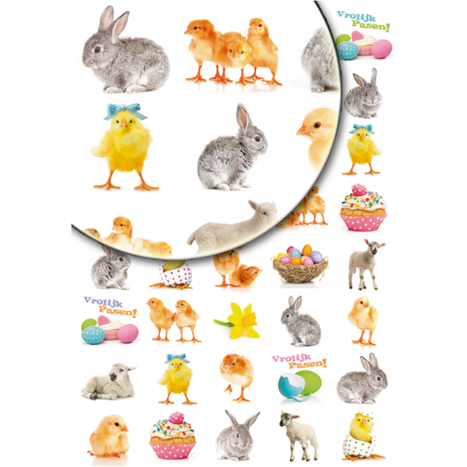 Beloningsstickers Paasdieren 381 40 motieven, 800 stuks
