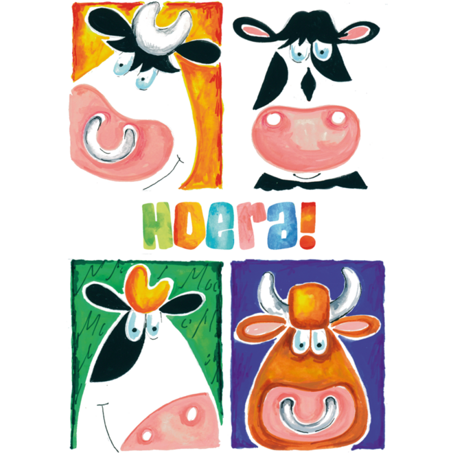 Miniposters Fantasie dieren 1027 4 motieven, 20 stuks