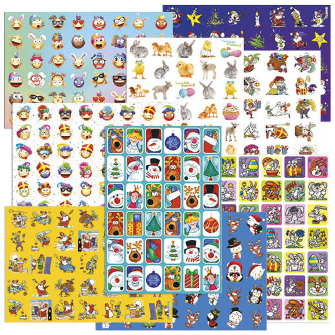 Beloningsstickers Mix Feestdagen 319005, 35 motieven, 700 stuks
