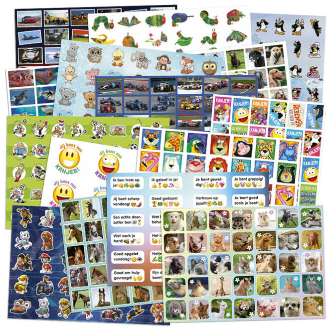 Beloningsstickers snelbestelpakket XL 540 mot. 10800 st.