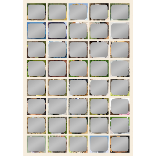 Krasstickers 644 babydieren, 40 motieven, 600 stuks