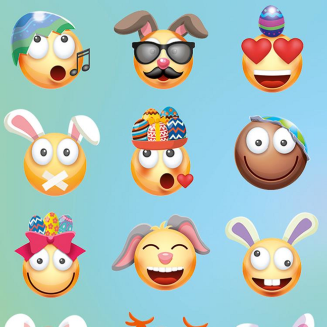 Beloningsstickers 103 Paas smileys 48 motieven, 960 stickers