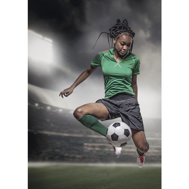 Miniposter 1089 Voetbalmeiden 4 motieven, 20 stuks