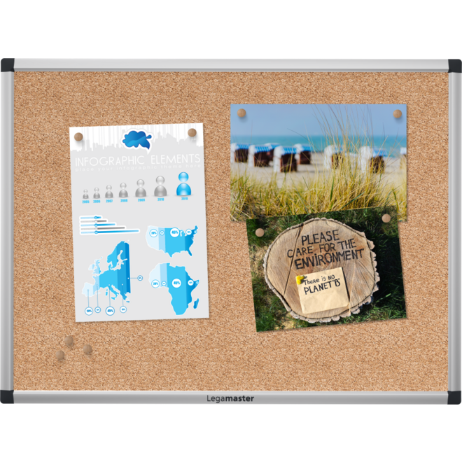 Prikbord Legamaster UNITE kurk 45 x 60 cm
