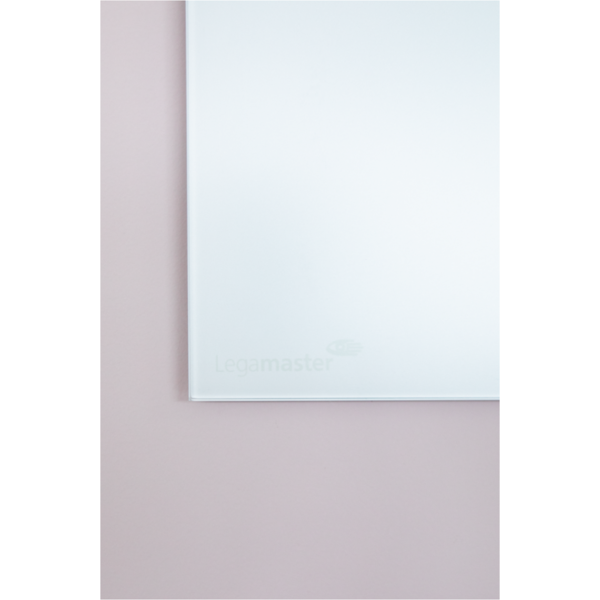 Glasbord Legamaster mat 100 x 150 cm Warm Grey (rechte hoek)
