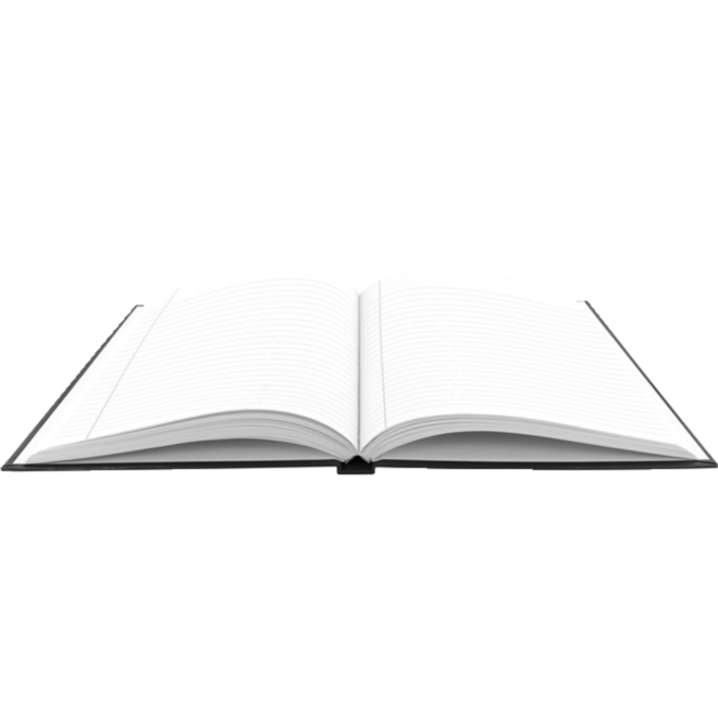 Schrift A4 met harde kaft gelinieerd 80 vel, 80 gram