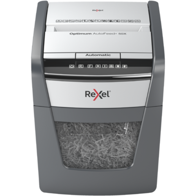 Papiervernietiger Rexel, Optimum Autofeed Auto+ 50X, Snippers P4
