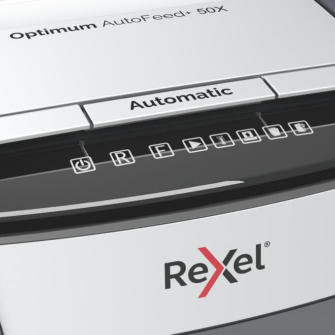 Papiervernietiger Rexel, Optimum Autofeed Auto+ 50X, Snippers P4