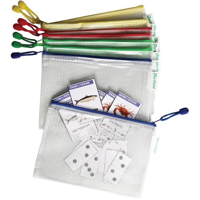 Zipperbag A4 assorti