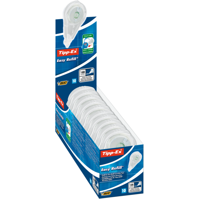 Corrector navulling Tipp-Ex Ecolutions Easy Refill box met 10 stuks